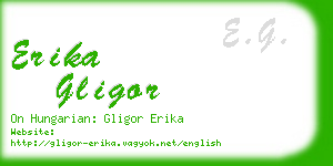 erika gligor business card